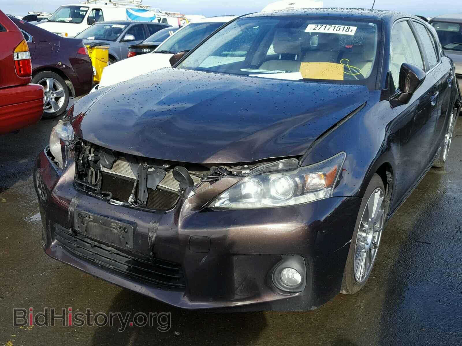 2012 LEXUS CT 200 - VIN: JTHKD5BH2C2087274 - Фото 2