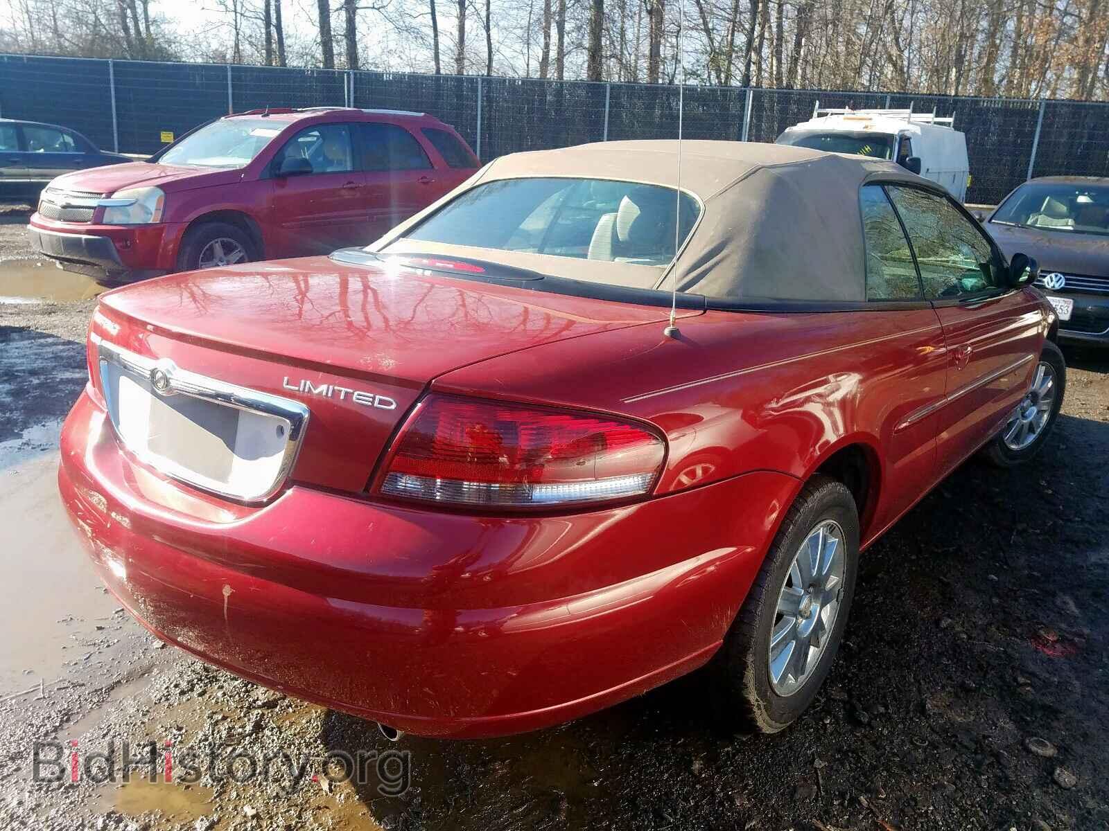 2004 CHRYSLER SEBRING - VIN: 1C3EL65R64N141966 - Фото 4