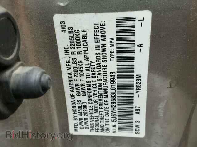 2003 HONDA ELEMENT - VIN: 5J6YH28583L019948 - Photo 10