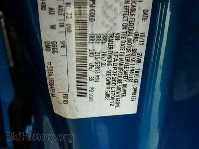 2013 FORD FOCUS - VIN: 1FADP3F20DL170912 - Photo 10