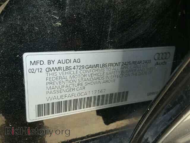 2012 AUDI A4 - VIN: WAUEFAFL0CA117147 - Photo 10