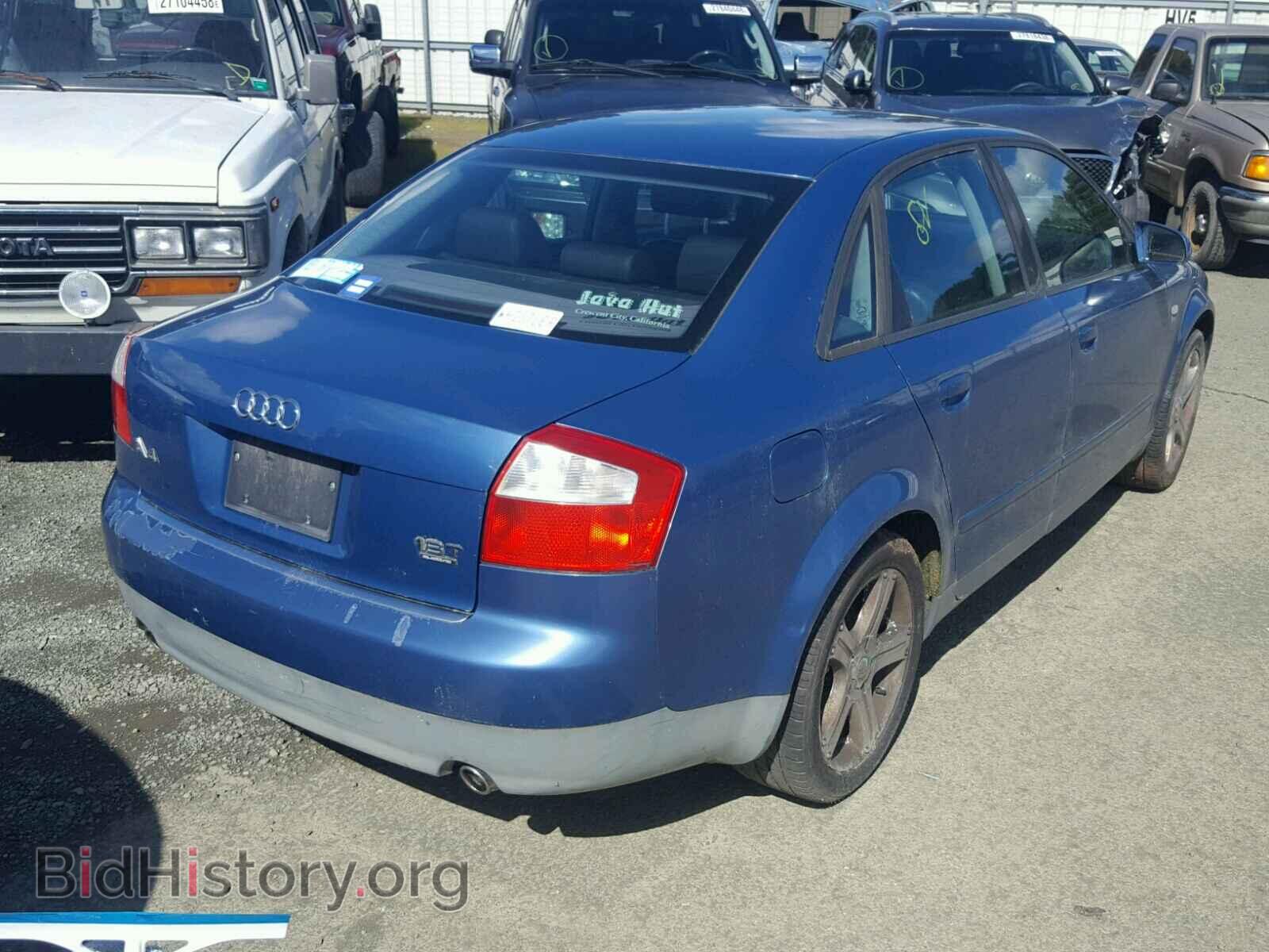 2002 AUDI A4 - VIN: WAULC68E82A201615 - Фото 4