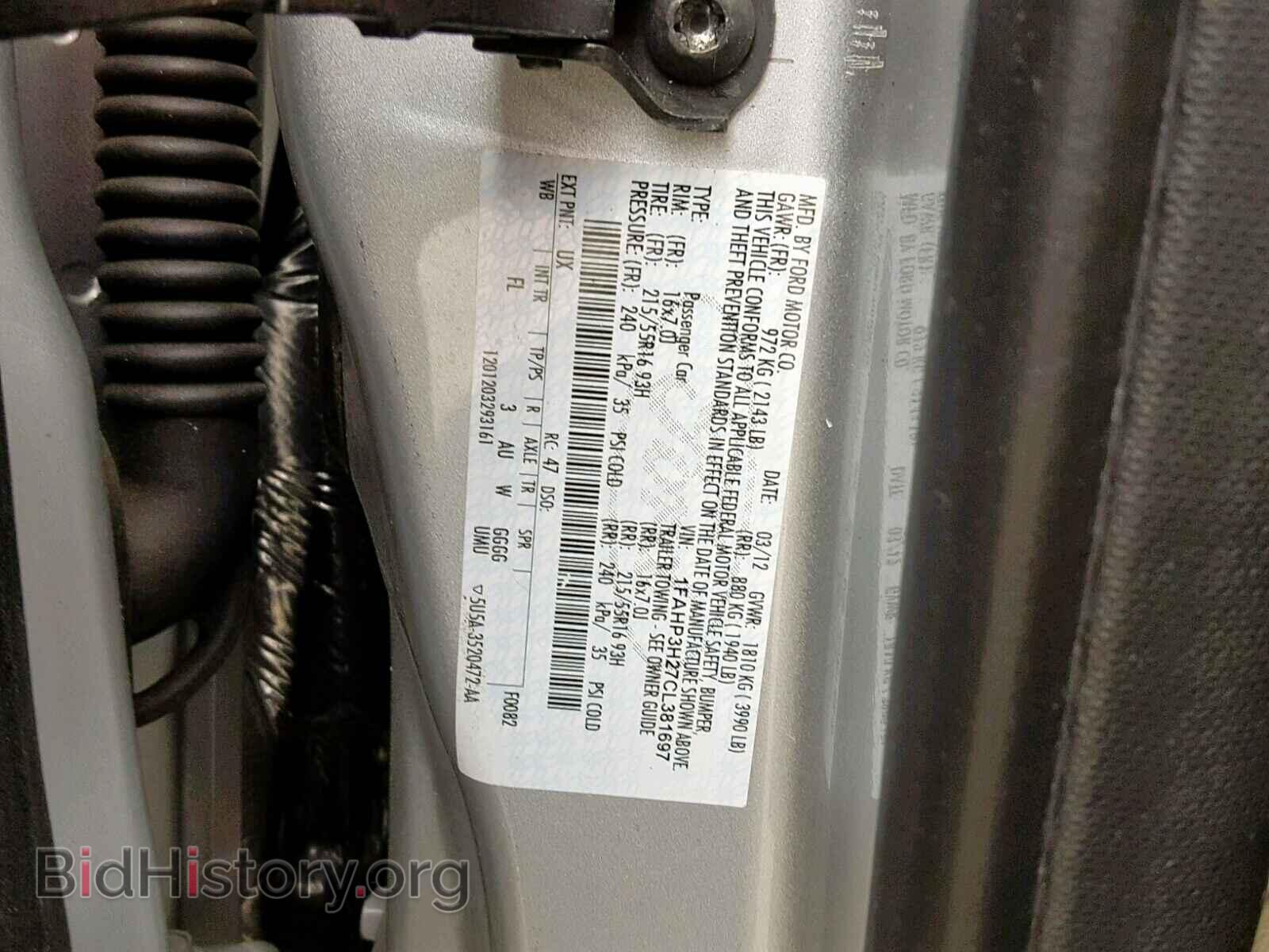 2012 FORD FOCUS - VIN: 1FAHP3H27CL381697 - Photo 10