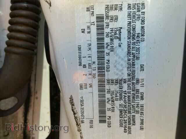 2012 FORD FOCUS - VIN: 1FAHP3E25CL281649 - Photo 10