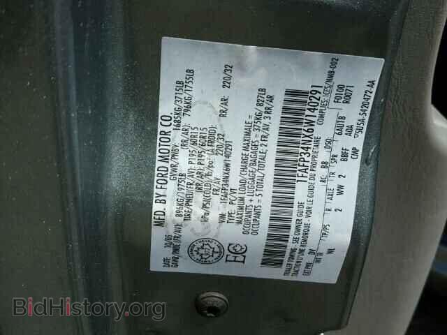 2006 FORD FOCUS - VIN: 1FAFP34NX6W140291 - Фото 10