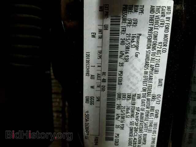 2012 FORD FOCUS - VIN: 1FAHP3F28CL428335 - Photo 10