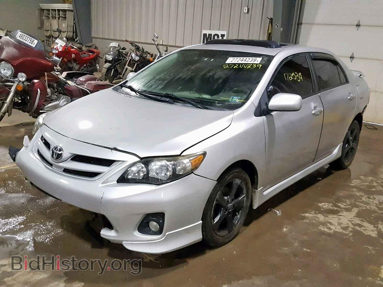 2011 TOYOTA COROLLA BA - VIN: 2T1BU4EE8BC662541 - Фото 2