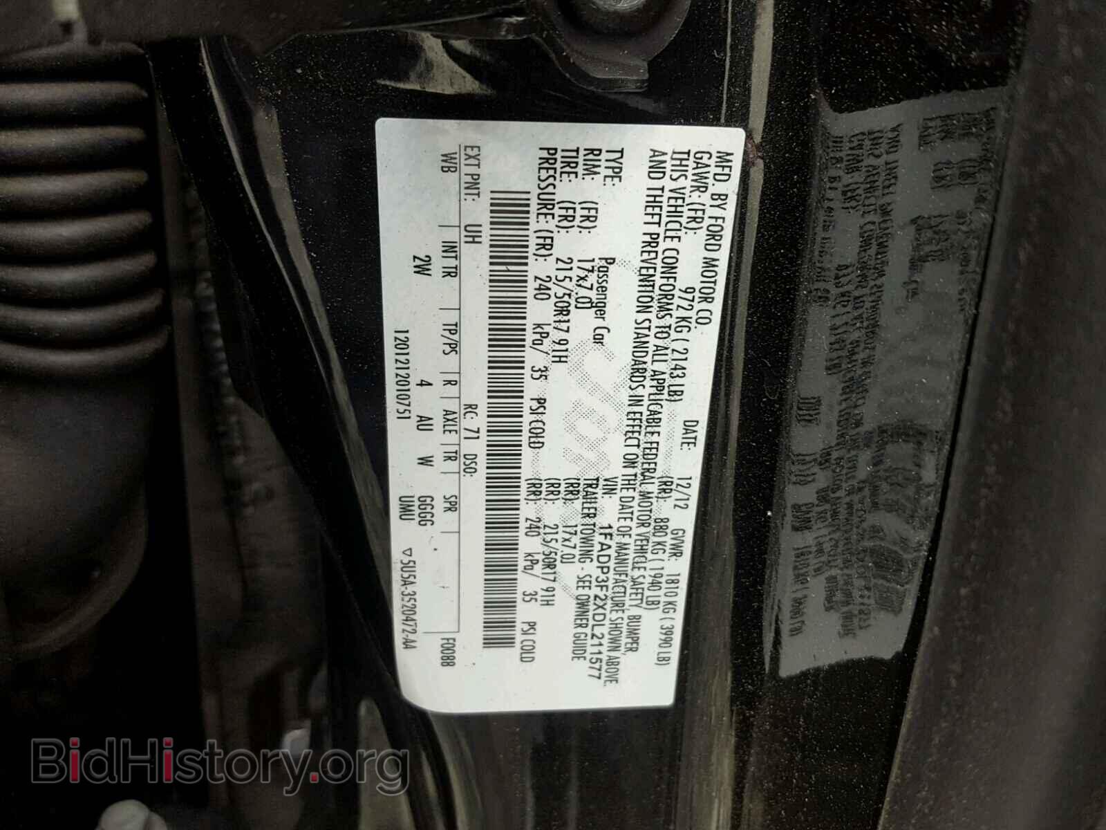 2013 FORD FOCUS - VIN: 1FADP3F2XDL211577 - Фото 10