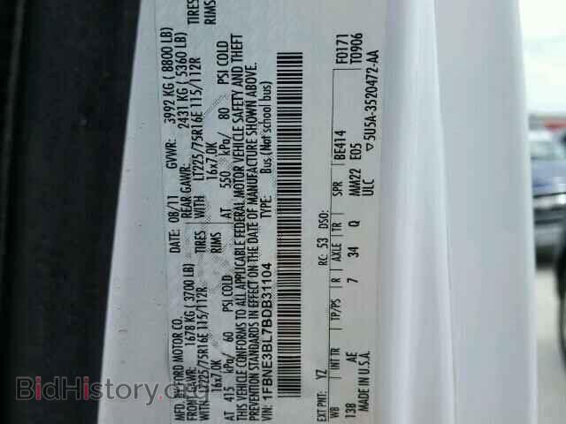2011 FORD ECONOLINE - VIN: 1FBNE3BL7BDB31104 - Photo 10