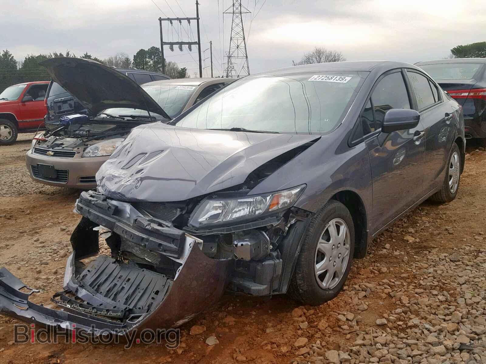 2014 HONDA CIVIC LX - VIN: 19XFB2F55EE020164 - Фото 2