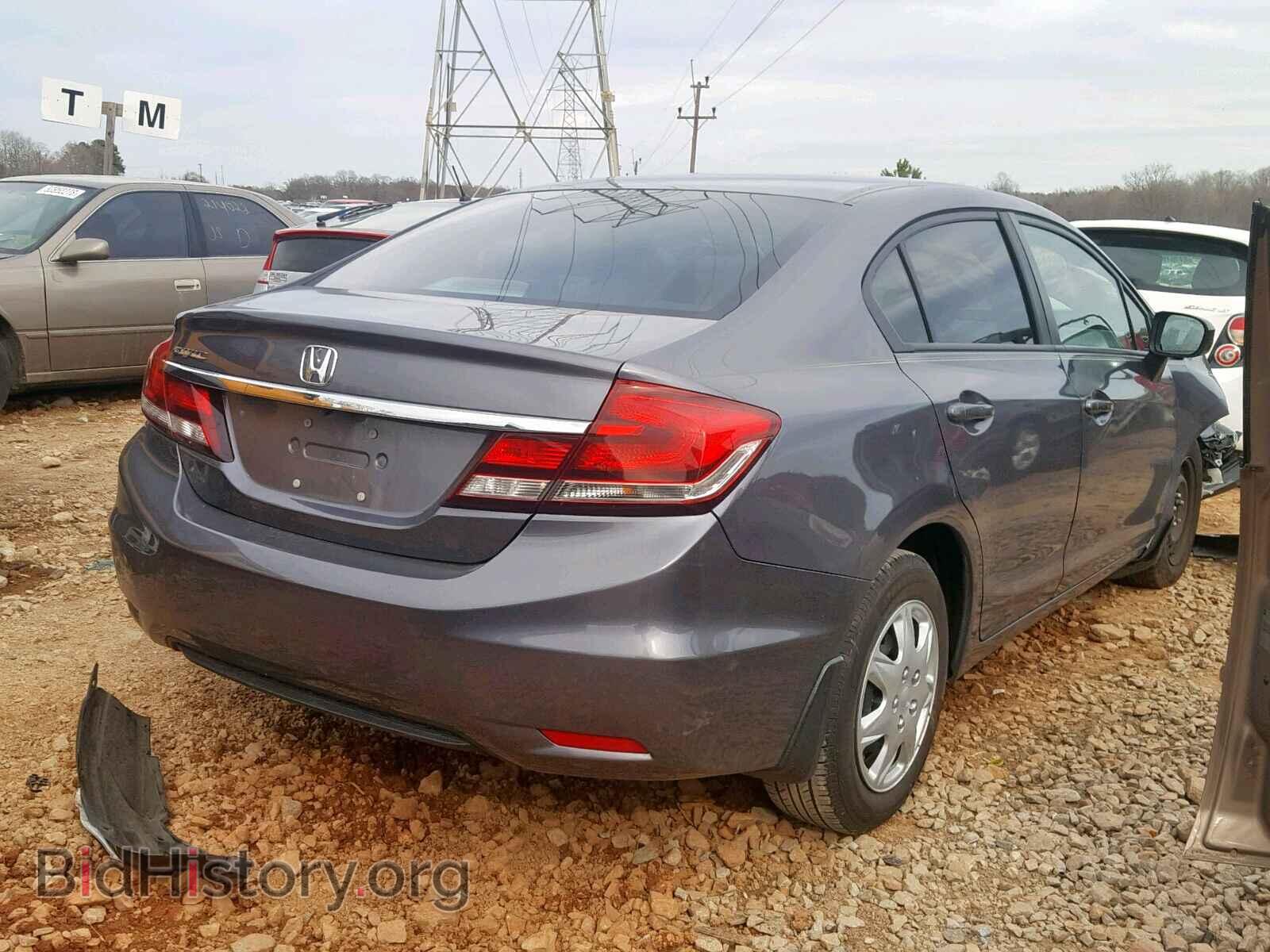 2014 HONDA CIVIC LX - VIN: 19XFB2F55EE020164 - Фото 4