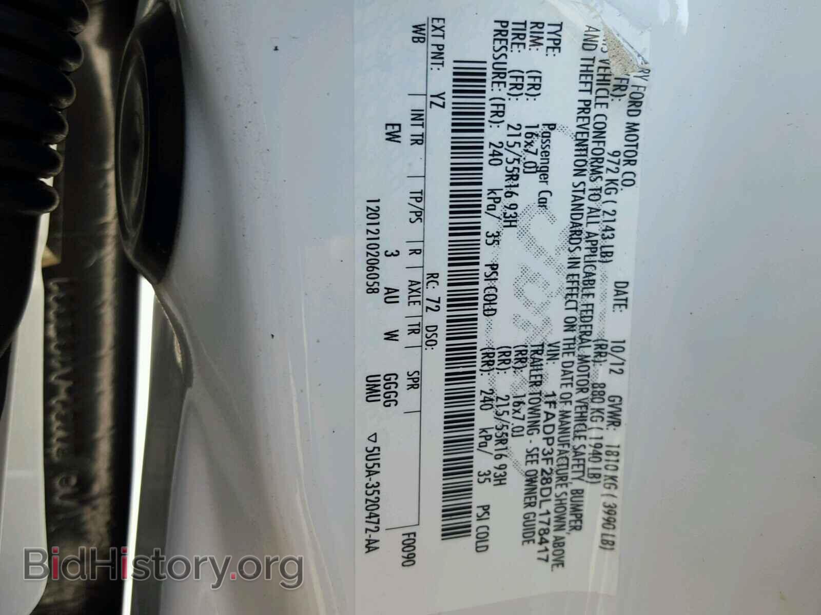 2013 FORD FOCUS - VIN: 1FADP3F28DL178417 - Photo 10
