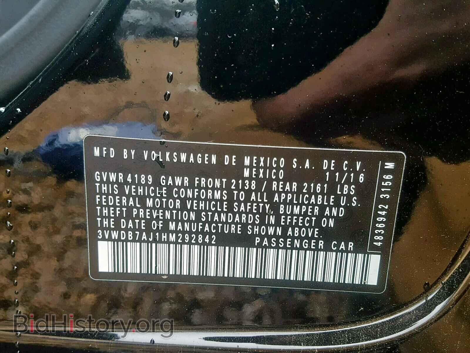 2017 VOLKSWAGEN JETTA - VIN: 3VWDB7AJ1HM292842 - Photo 10