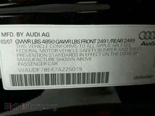2007 AUDI A4 - VIN: WAUDF78E47A225015 - Фото 10