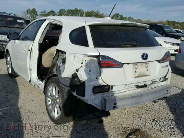 2012 LEXUS CT 200 - VIN: JTHKD5BH7C2089618 - Фото 3