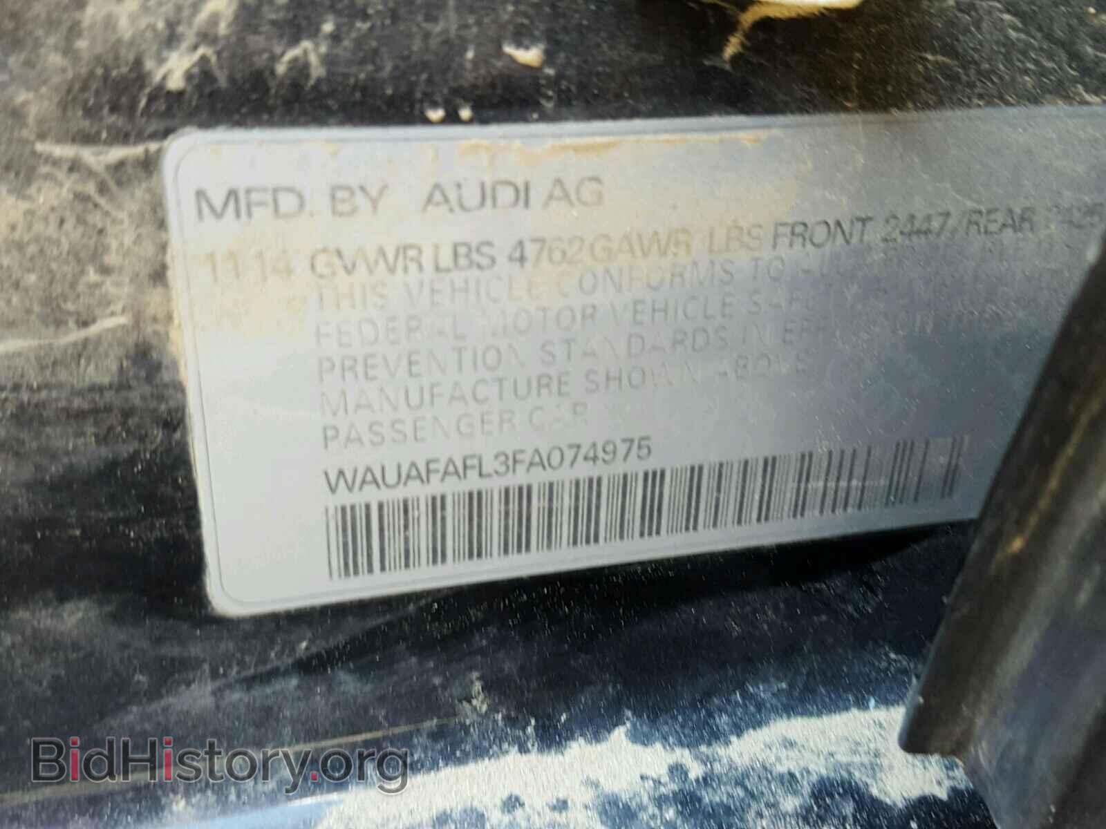 2015 AUDI A4 - VIN: WAUAFAFL3FA074975 - Photo 10