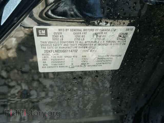 2016 GMC TERRAIN - VIN: 2GKFLNE39G6114702 - Фото 10