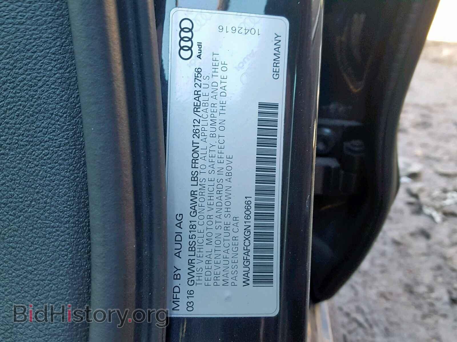 2016 AUDI A6 - VIN: WAUGFAFCXGN160661 - Photo 10