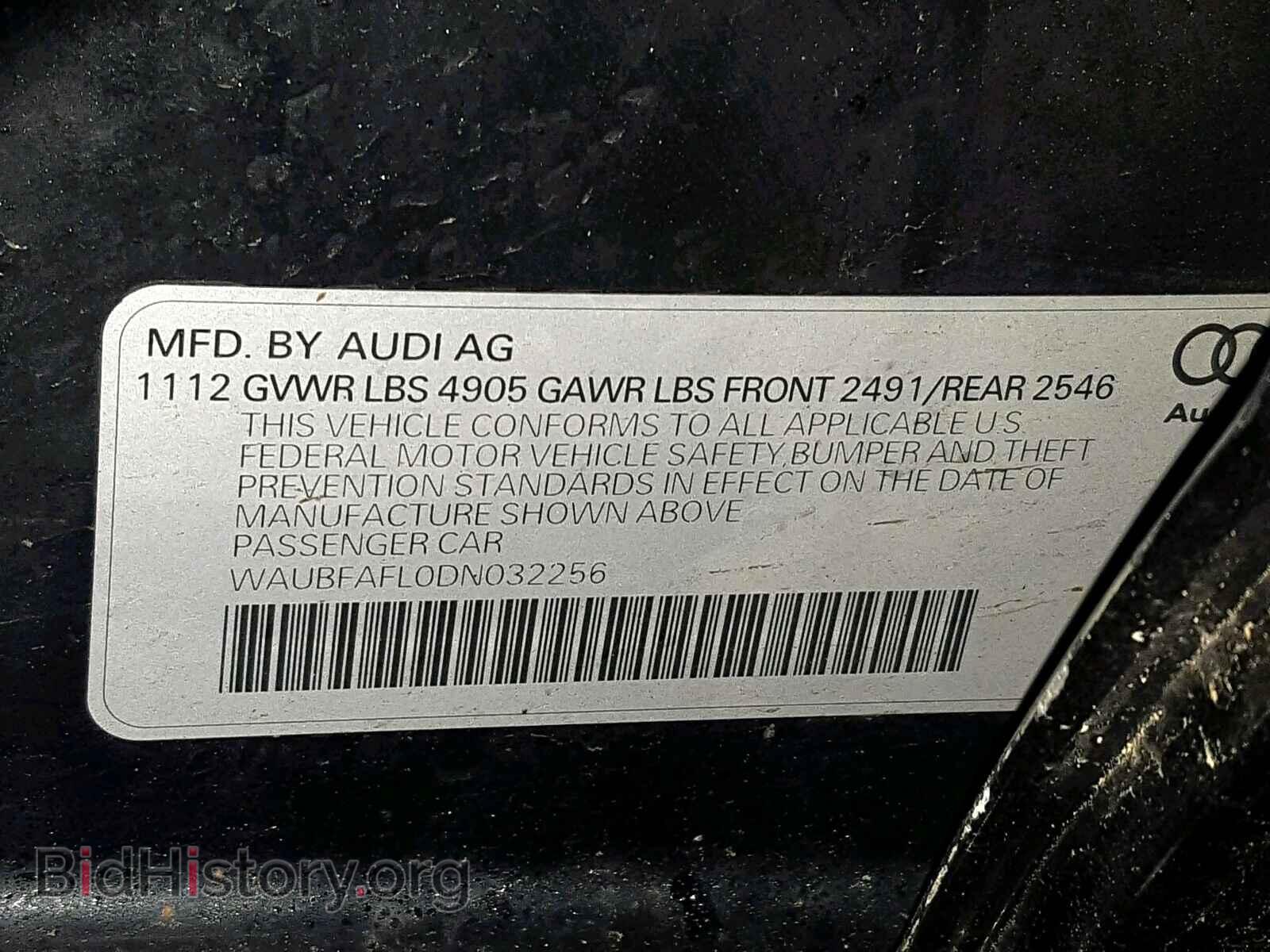 2013 AUDI A4 - VIN: WAUBFAFL0DN032256 - Photo 10