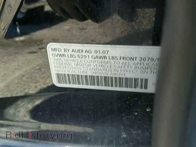 2007 AUDI A6 - VIN: WAUDH74F37N102601 - Фото 10