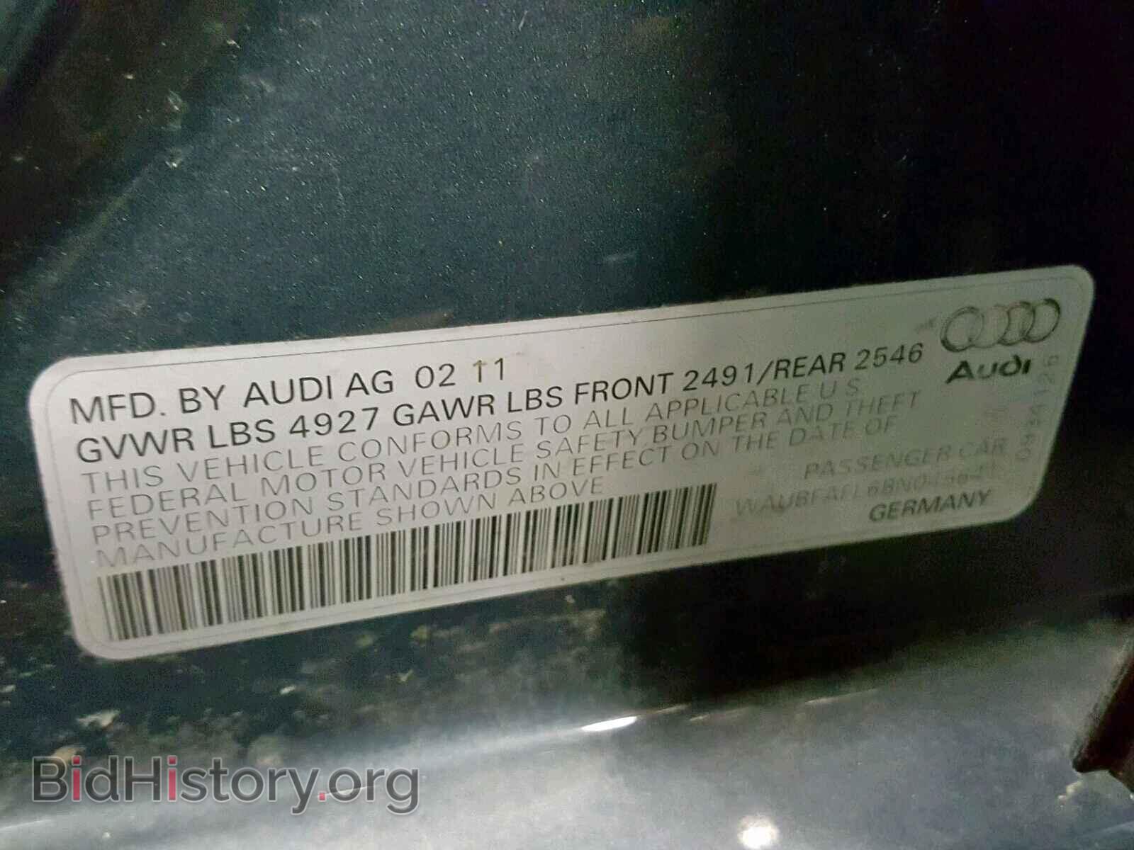 2011 AUDI A4 - VIN: WAUBFAFL6BN045641 - Фото 10