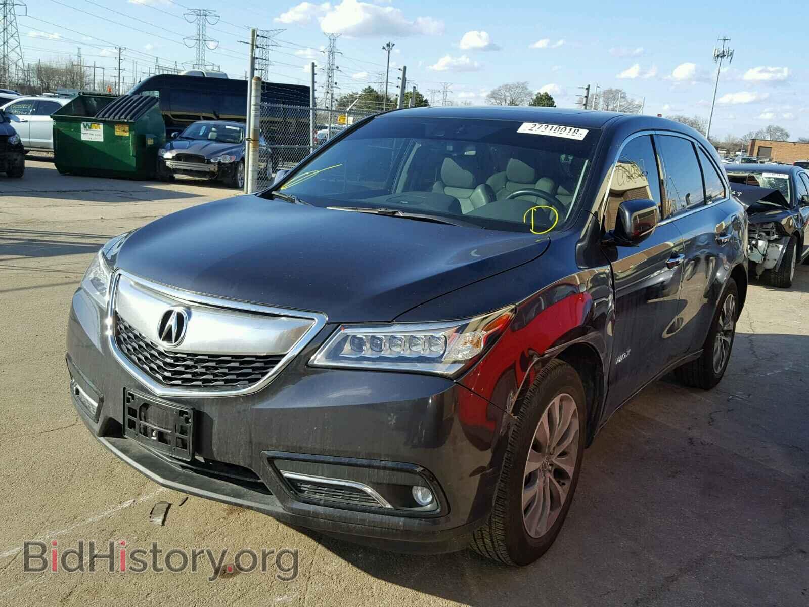 2014 ACURA MDX - VIN: 5FRYD4H40EB042570 - Фото 2
