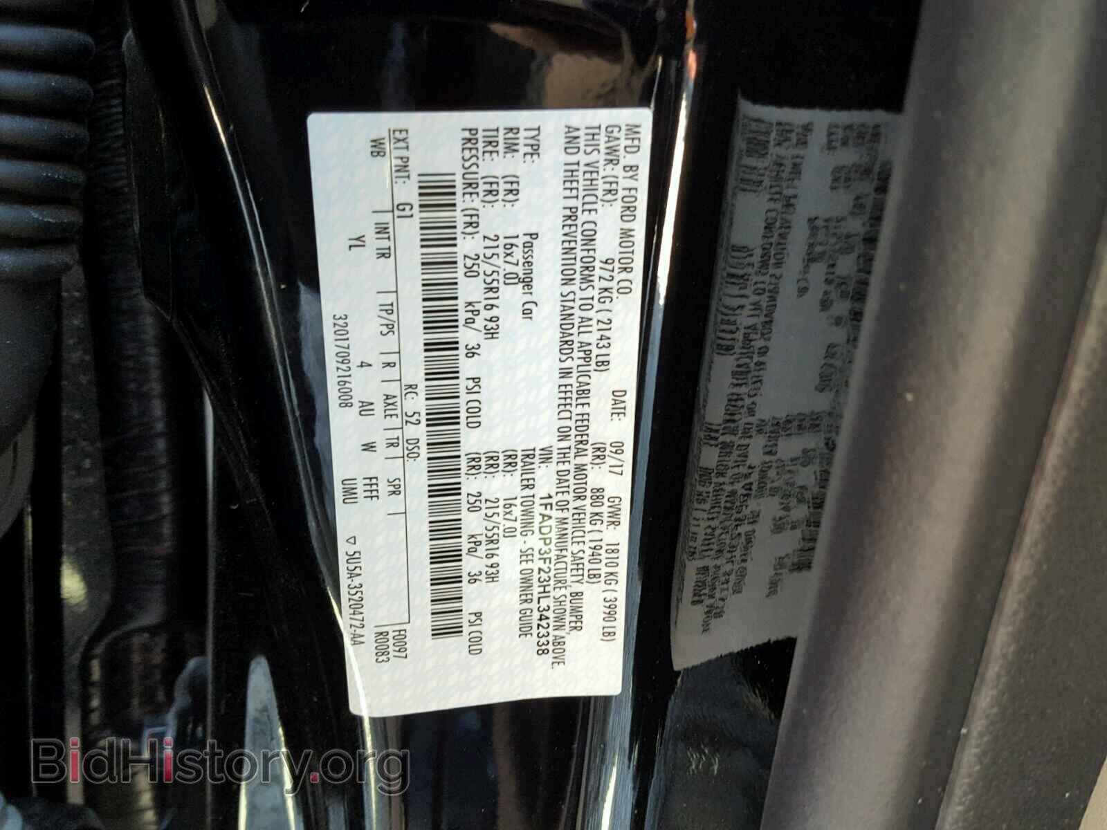2017 FORD FOCUS - VIN: 1FADP3F23HL342338 - Photo 10