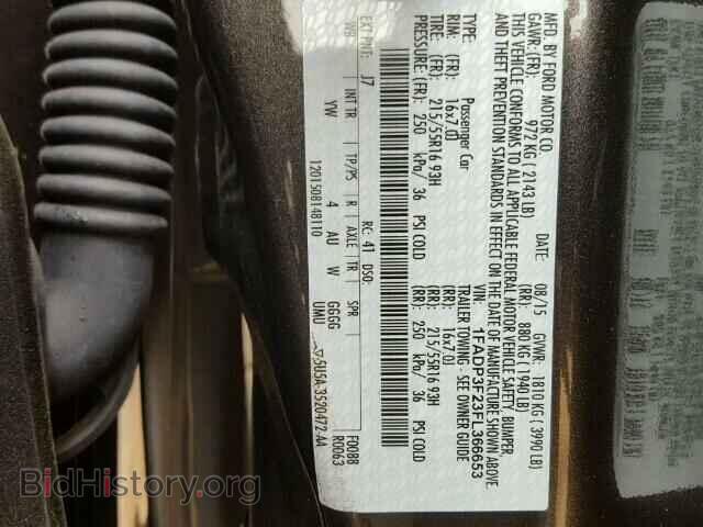 2015 FORD FOCUS - VIN: 1FADP3F23FL366653 - Photo 10