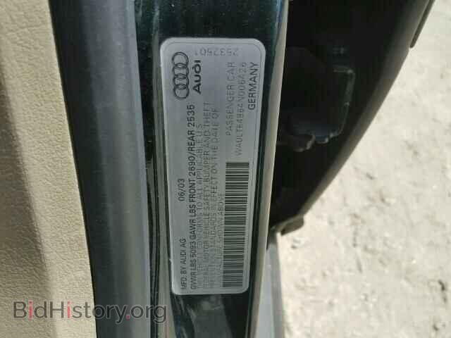 2004 AUDI A6 - VIN: WAULT64B64N006426 - Фото 10