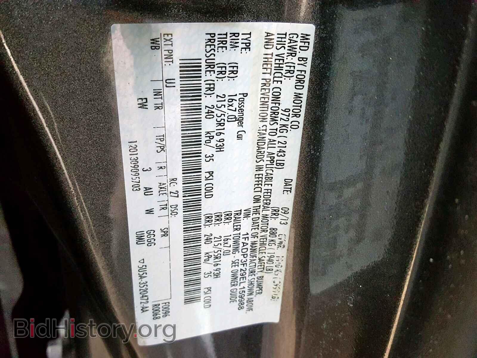 2014 FORD FOCUS SE - VIN: 1FADP3F29EL159988 - Фото 10