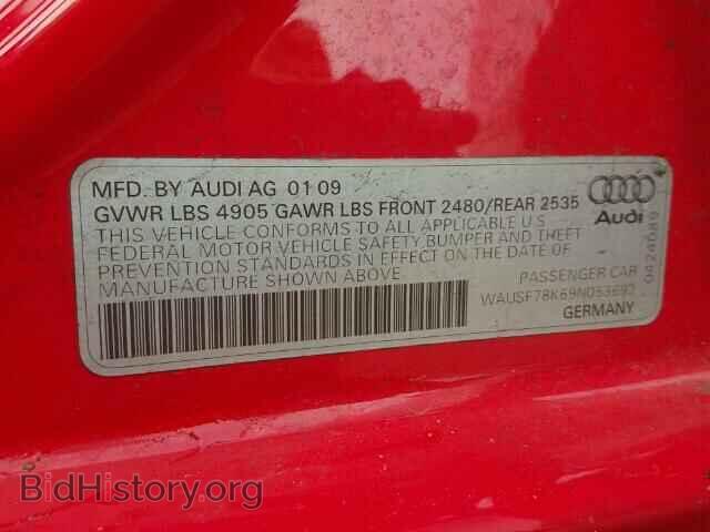 2009 AUDI A4 - VIN: WAUSF78K69N053692 - Фото 10