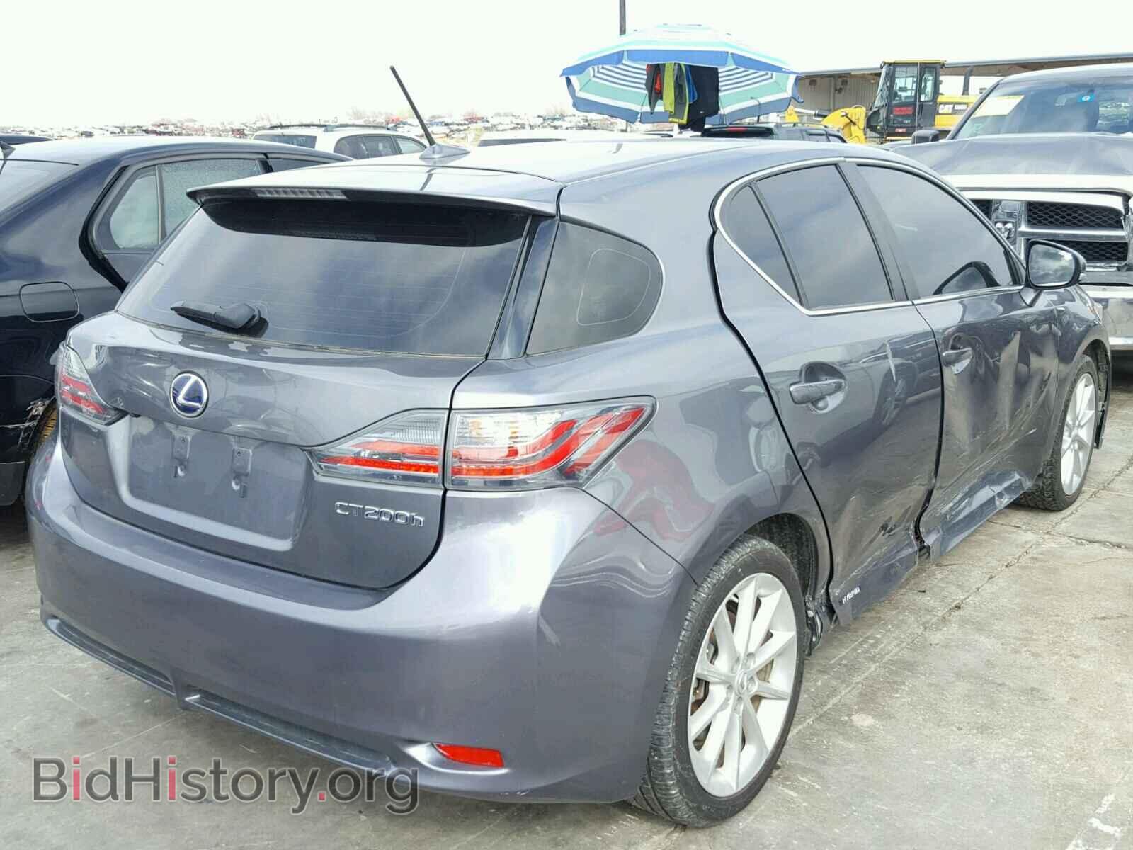 2012 LEXUS CT 200 - VIN: JTHKD5BH0C2122619 - Фото 4