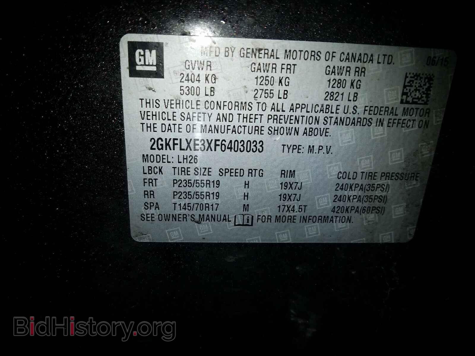 2015 GMC TERRAIN - VIN: 2GKFLXE3XF6403033 - Фото 10