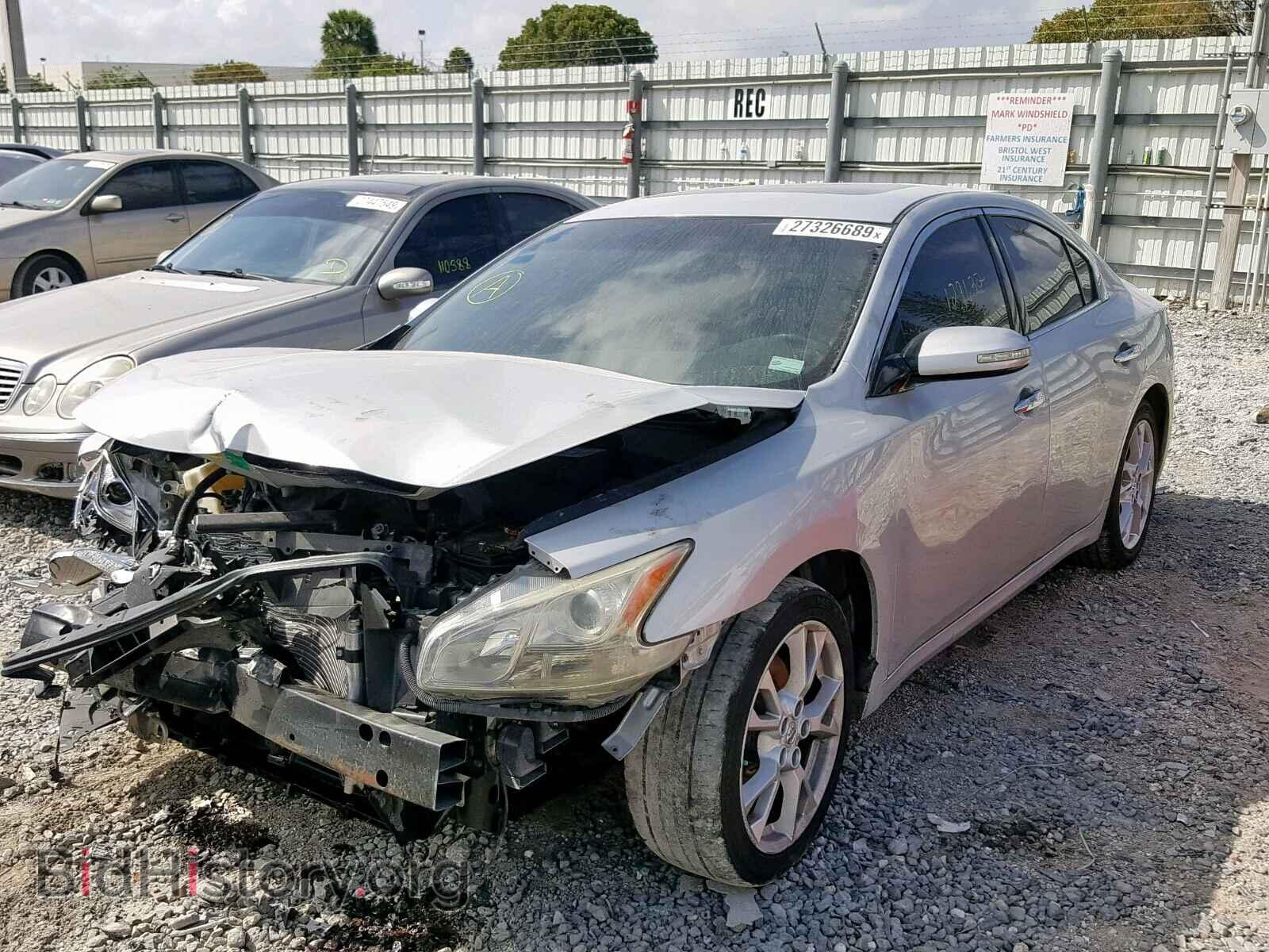 2013 NISSAN MAXIMA S - VIN: 1N4AA5AP6DC831524 - Фото 2