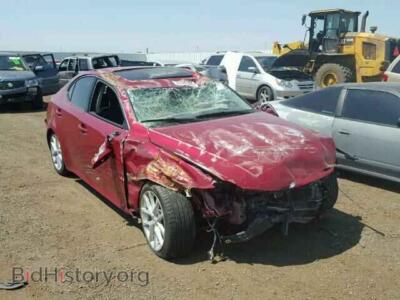 2011 Lexus IS350 IS350 AWD, красный — VIN JTHCE5C28B5000972, Copart