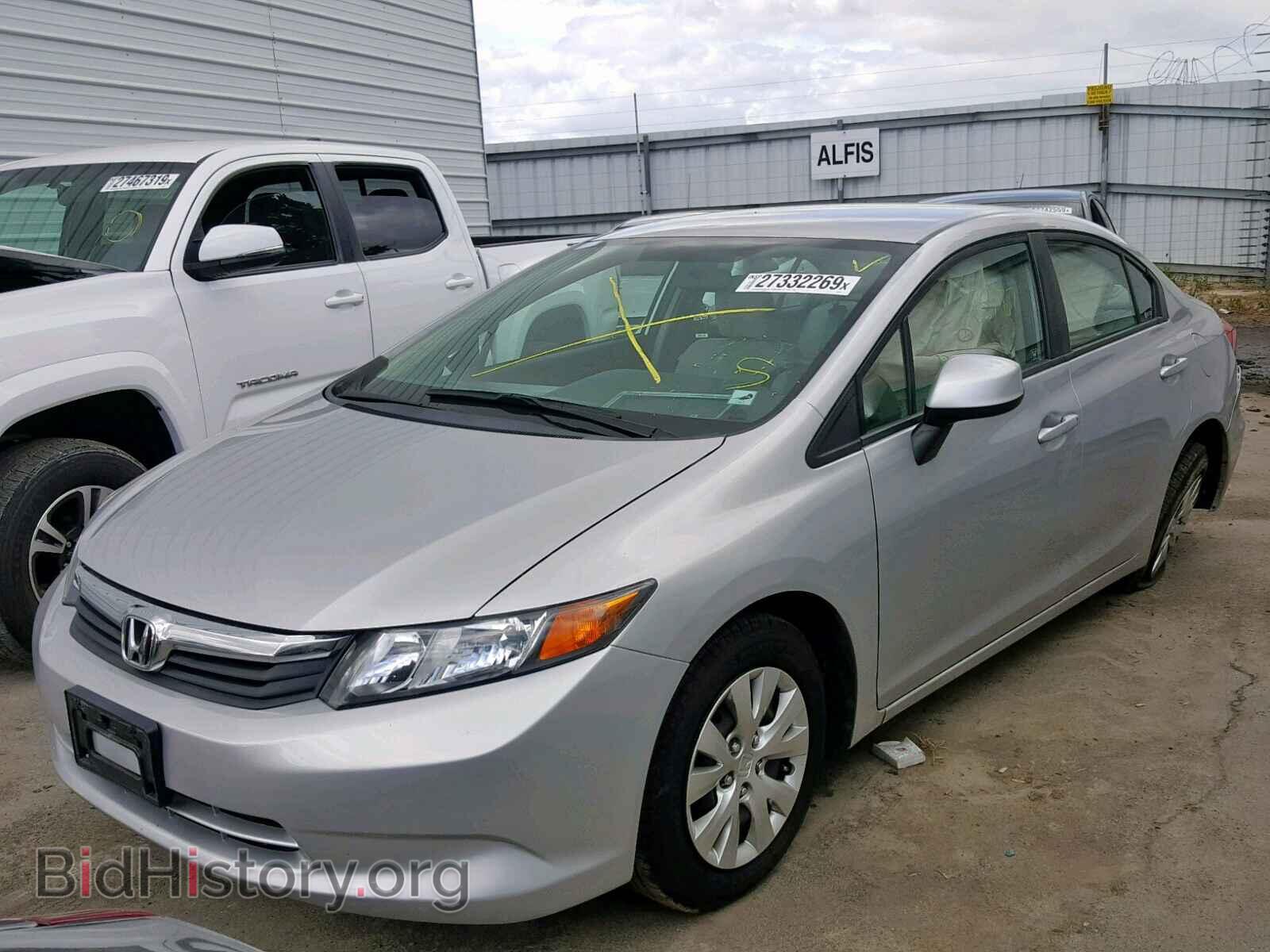 2012 HONDA CIVIC LX - VIN: 19XFB2F51CE382277 - Фото 2
