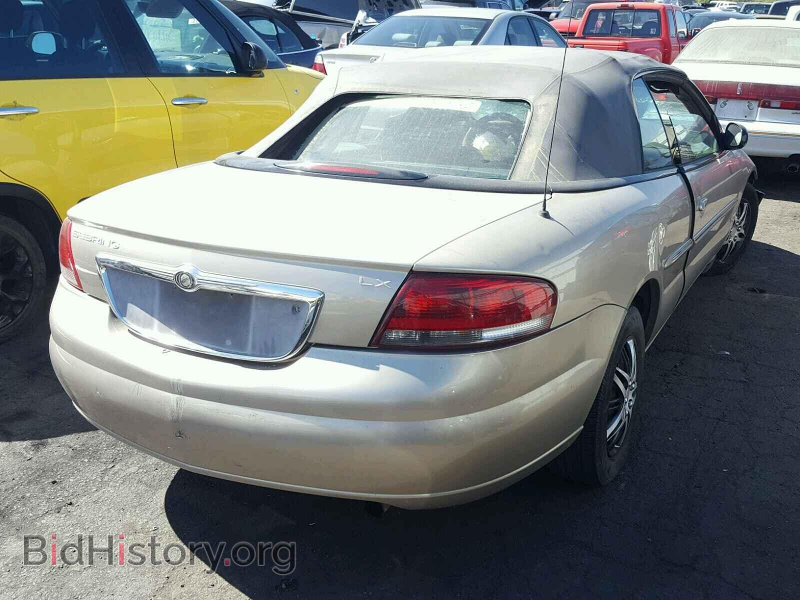 2002 CHRYSLER SEBRING - VIN: 1C3EL45X72N255796 - Фото 4