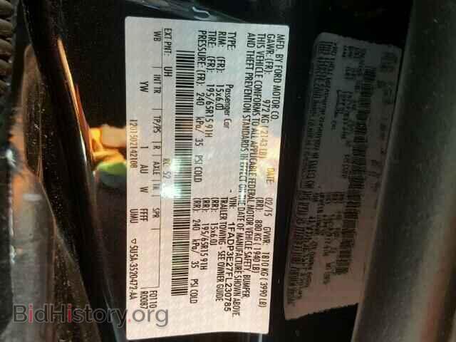 2015 FORD FOCUS - VIN: 1FADP3E27FL230785 - Фото 10