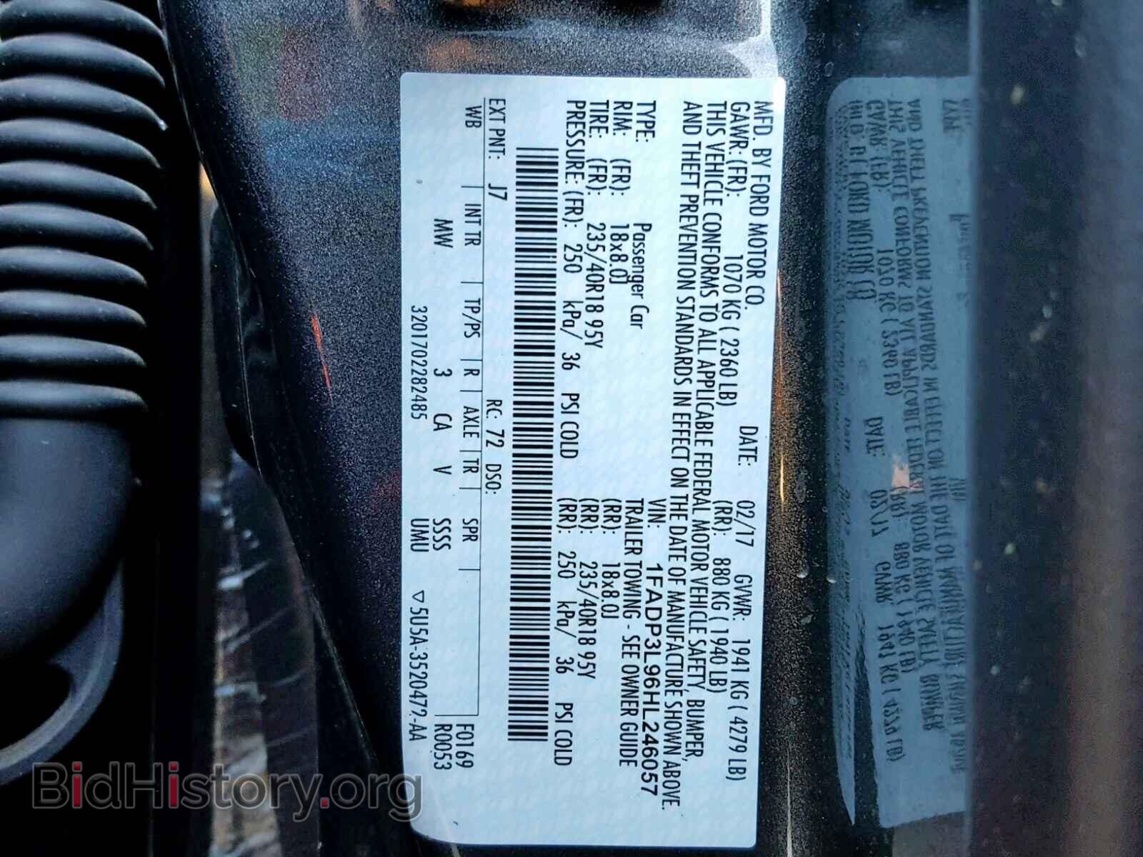2017 FORD FOCUS - VIN: 1FADP3L96HL246057 - Фото 10