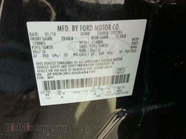 2010 FORD EDGE - VIN: 2FMDK3KC5ABA84199 - Фото 10
