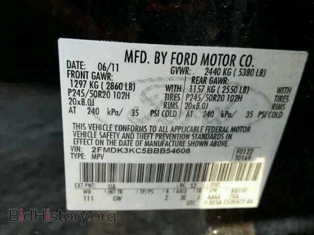 2011 FORD EDGE - VIN: 2FMDK3KC5BBB54608 - Photo 10