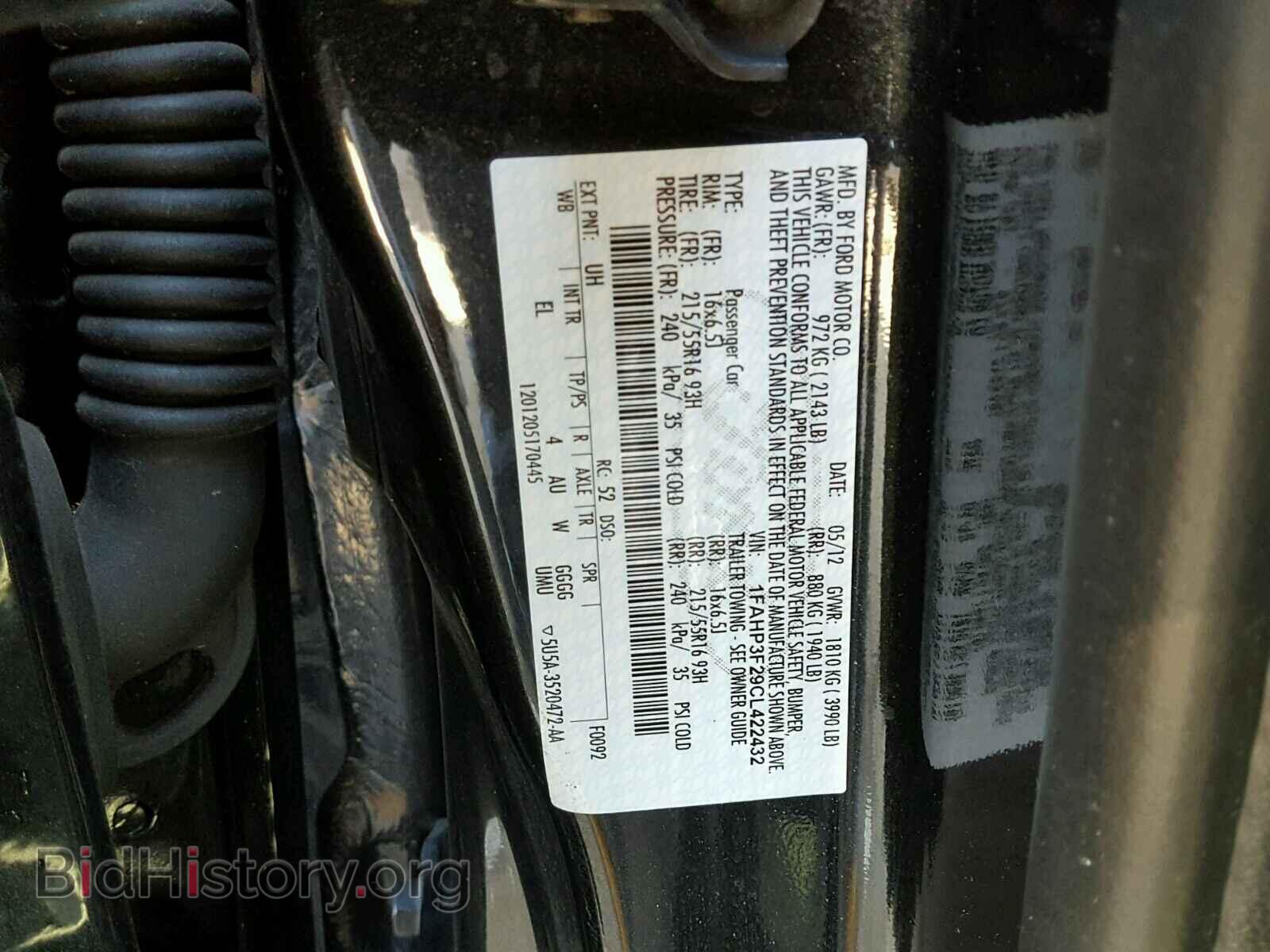 2012 FORD FOCUS - VIN: 1FAHP3F29CL422432 - Photo 10