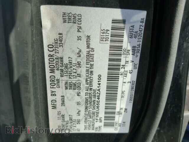 2006 FORD EXPLORER - VIN: 1FMEU65E46ZA14100 - Фото 10