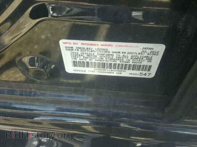 2011 MITSUBISHI LANCER - VIN: JA32U2FU1BU000635 - Фото 10