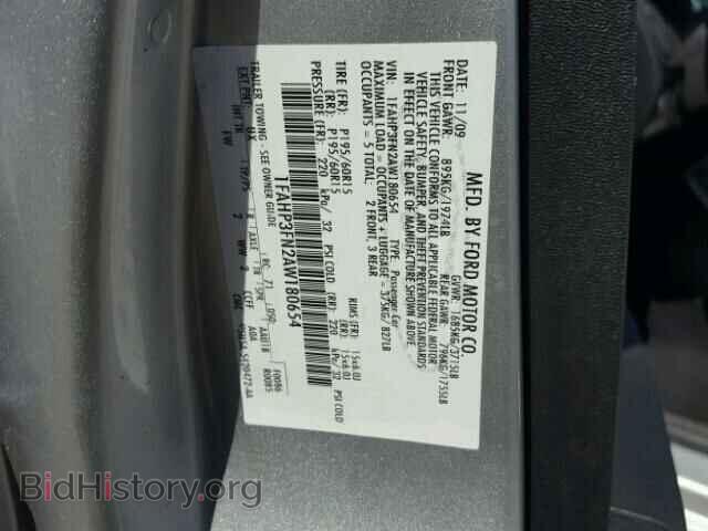 2010 FORD FOCUS - VIN: 1FAHP3FN2AW180654 - Фото 10