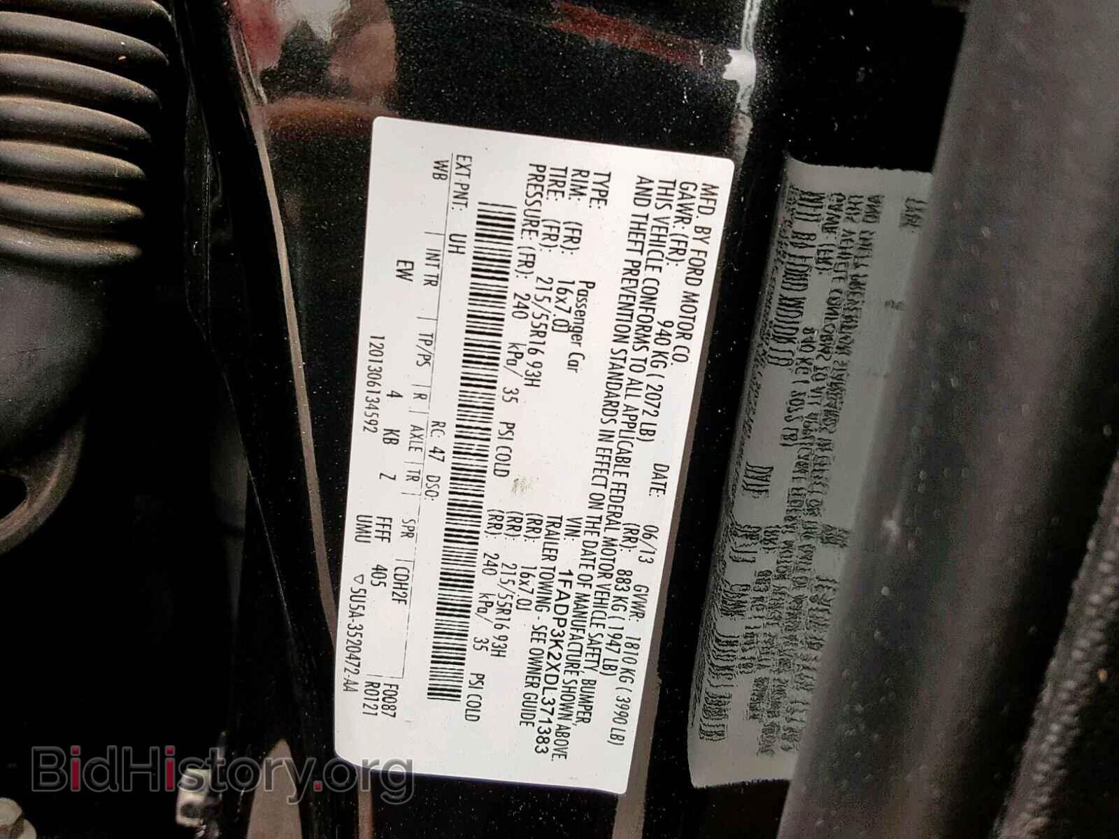 2013 FORD FOCUS SE - VIN: 1FADP3K2XDL371383 - Фото 10