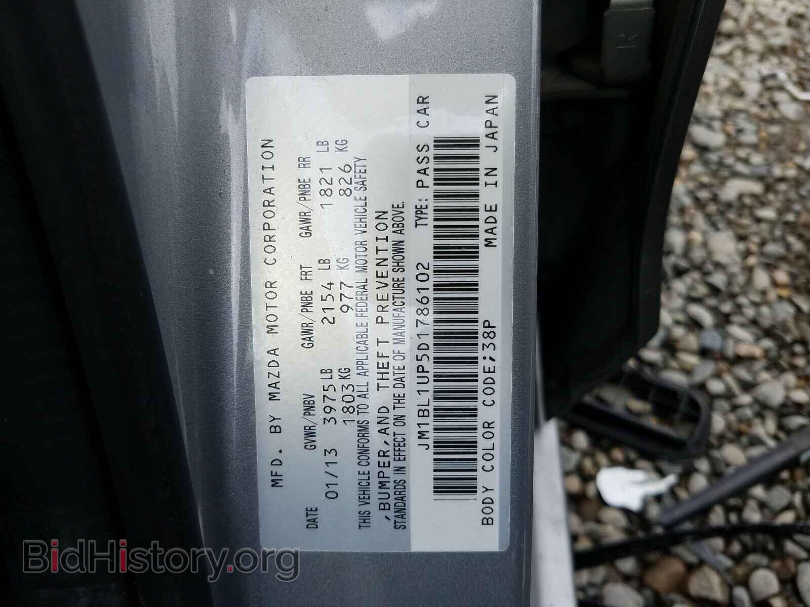 2013 MAZDA 3 - VIN: JM1BL1UP5D1786102 - Фото 10