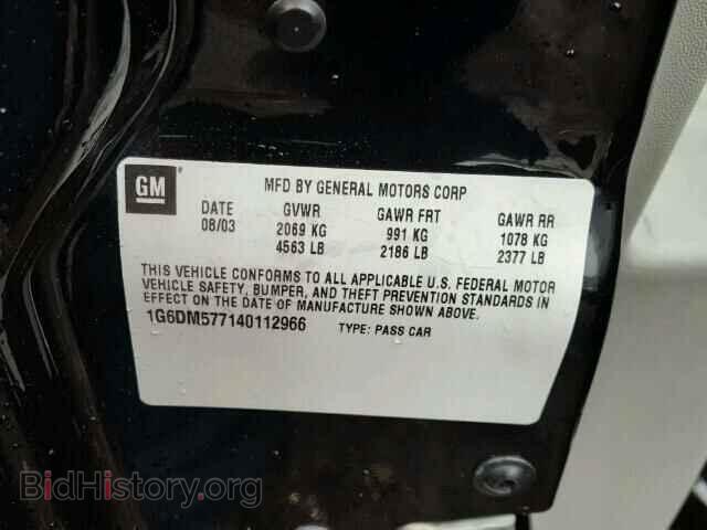2004 CADILLAC CTS - VIN: 1G6DM577140112966 - Фото 10
