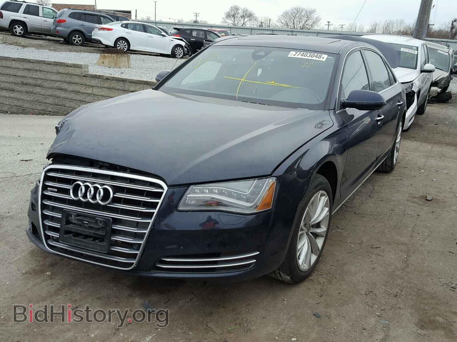 2013 AUDI A8 - VIN: WAURGAFD4DN002794 - Фото 2