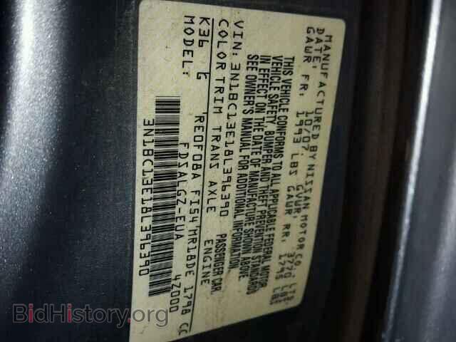 2008 NISSAN VERSA - VIN: 3N1BC13E18L396390 - Фото 10